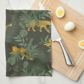 Oerwoud Tropisch Camouflage Leopard Oerwoud Patroo Theedoek (Quarter Fold)