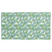 Oerwoud Tropische palmplanken en strips Kussensloop (Voorkant-Links)