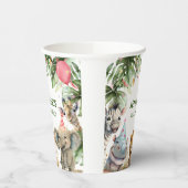 Oerwoud van de partij dieren 1e verjaardag papieren bekers (Links)