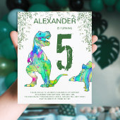 Oerwoud van Dinosaur 5e verjaardag van de Birthday
