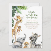 Oerwoud van kleine dieren Safari Wild Cute Baby sh Kaart (Voorkant)