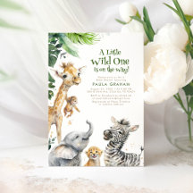 Oerwoud van kleine dieren Safari Wild Cute Baby sh