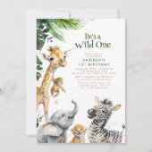 Oerwoud van kleine dieren Safari Wilde een eerste  Kaart (Voorkant)