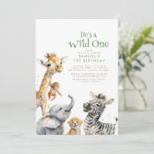 Oerwoud van kleine dieren Safari Wilde een eerste  Kaart (Staand voorkant)