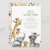 Oerwoud van kleine dieren Safari Wilde een eerste  Kaart (Voorkant / Achterkant)