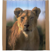 Oerwoud van Lioness Lovers Douchegordijn (Voorkant)