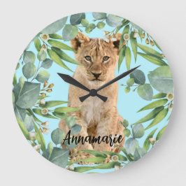 Oerwoud van lionwoud grote klok