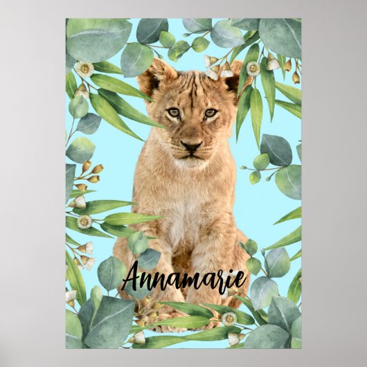 Oerwoud van lionwoud poster (Voorkant)