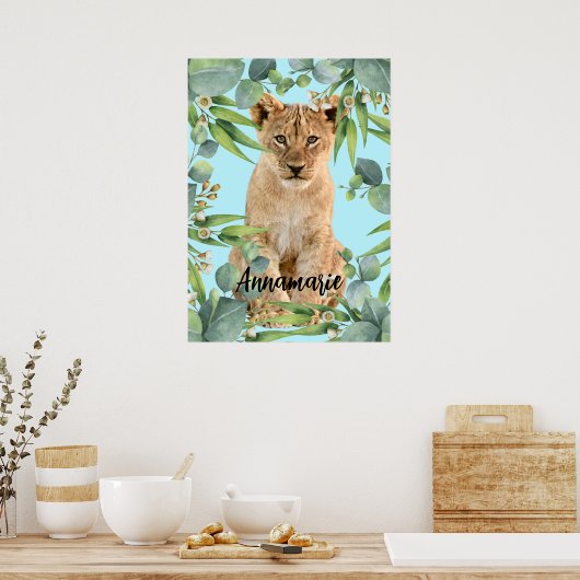 Oerwoud van lionwoud poster (Keuken)