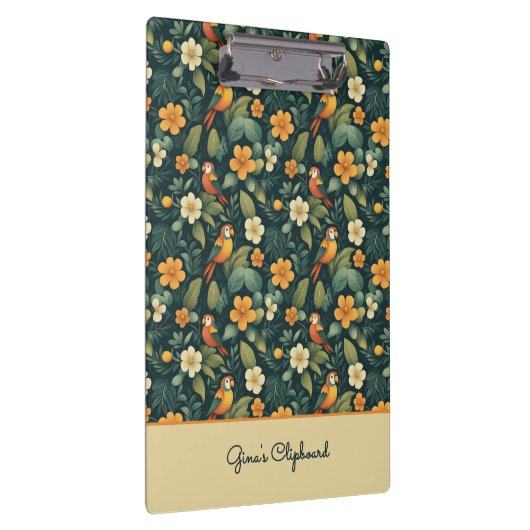 Oerwoud van papegaai klembord (Rechts)