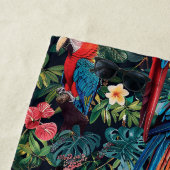 Oerwoud van papegaai strandlaken (In situ)