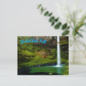 Oerwoud van regenwoud Waterval Briefkaart (Staand voorkant)