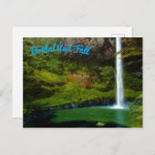 Oerwoud van regenwoud Waterval Briefkaart (Voorkant / Achterkant)