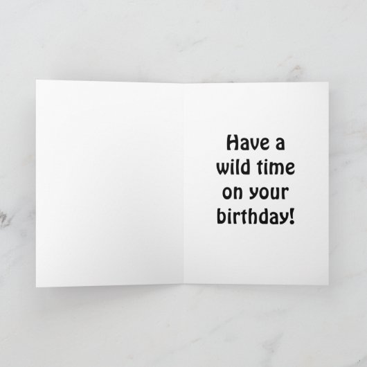 Oerwoud Verjaardag Kaart (Binnen)