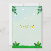 Oerwoud verjaardagsuitnodiging Dieren nodigen uit Kaart (Achterkant)