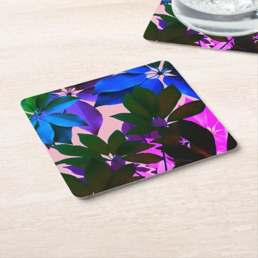 Oerwoud verlaat Aangepaste Onderzetters (Schuin)