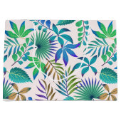 Oerwoud verlaat naadloos patroon groot cadeauzakje (Voorkant)