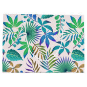 Oerwoud verlaat naadloos patroon groot cadeauzakje (Achterkant)