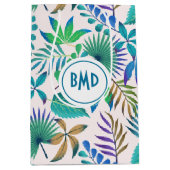 Oerwoud verlaat naadloos patroon medium cadeauzakje (Voorkant)