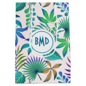 Oerwoud verlaat naadloos patroon medium cadeauzakje (Achterkant)