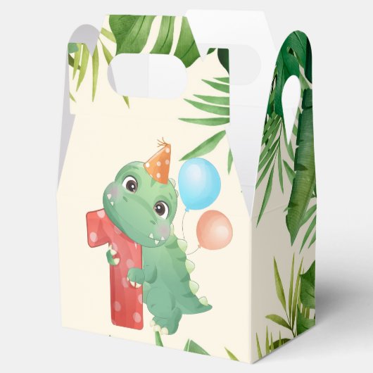 Oerwoud verliest Dinosaur 1e verjaardag Bedankdoosjes (Geopend)