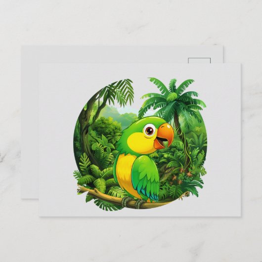 Oerwoud Vibes Briefkaart (Voorkant / Achterkant)