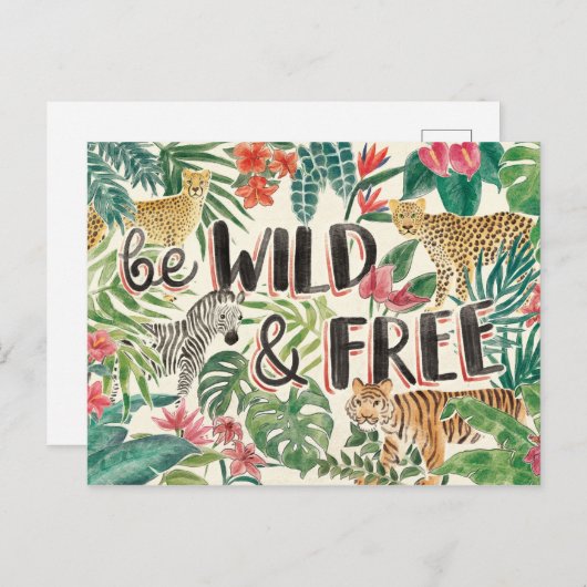 Oerwoud Vibes Briefkaart (Voorkant / Achterkant)