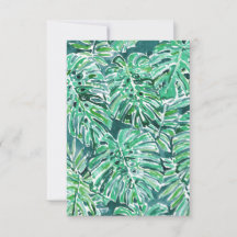 OERWOUD VIBES Green Tropical Monstera Pattern
