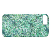OERWOUD VIBES Green Tropical Monstera Pattern Case-Mate iPhone Case (Achterkant (Horizontaal))