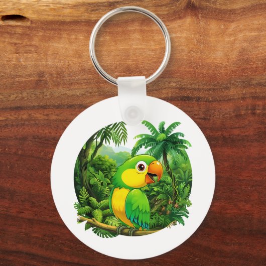 Oerwoud Vibes Sleutelhanger (Voorkant)