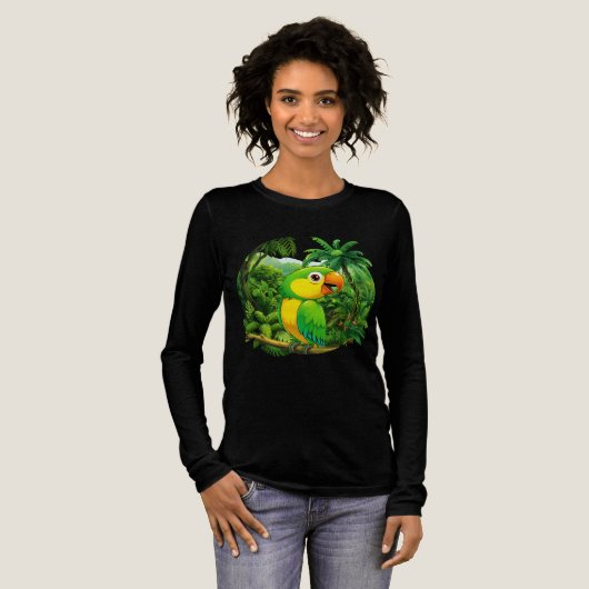 Oerwoud Vibes Tri-Blend Shirt (Voorkant)