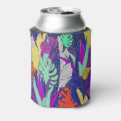 Oerwoud vibrance: palmbladpatroon. blikjeskoeler (Blikje Achterkant)