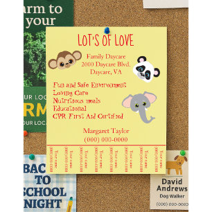 Oerwoud voor dagopvang Dierthema Wegrijden Flyer