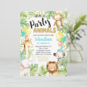 Oerwoud voor diervriendelijke oerwoud Birthday Kaart (Staand voorkant)