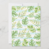 Oerwoud voor diervriendelijke oerwoud Birthday Kaart (Achterkant)