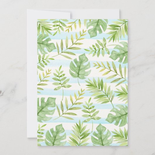 Oerwoud voor diervriendelijke oerwoud Birthday Kaart (Achterkant)