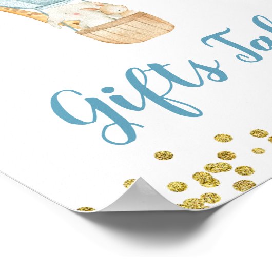 Oerwoud voor snelluchtballon - Geschikt tabelteken Poster (Hoek)