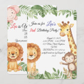 Oerwoud Vrienden Uitnodiging (Voorkant / Achterkant)