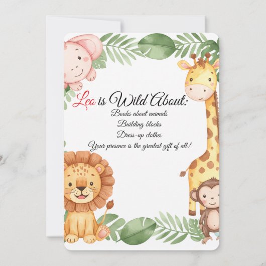 Oerwoud Vrienden Uitnodiging (Achterkant)