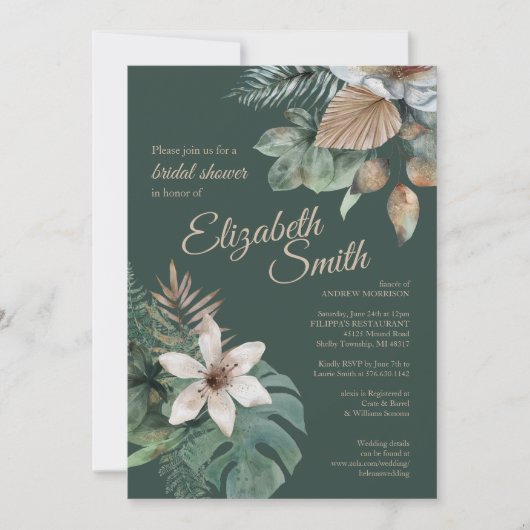 Oerwoud Vrijgezellenfeest | Tropisch groen goud on Kaart (Voorkant)