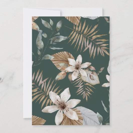 Oerwoud Vrijgezellenfeest | Tropisch groen goud on Kaart (Achterkant)