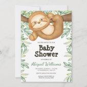 Oerwoud  Waterverf Baby shower Kaart (Voorkant)