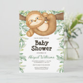 Oerwoud Waterverf Baby shower Kaart (Staand voorkant)