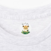 Oerwoud Waterverf Baby shower Labels (Aangebracht)