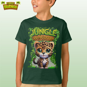 oerwoud Welkom Leopard Wildlife Kitty Cat Kitten🐆 T-shirt