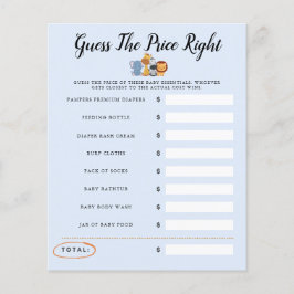 Oerwoud Wild Een Baby shower Spel Raad de prijs