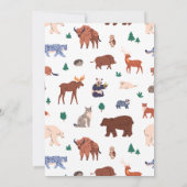 Oerwoud Wild One Baby shower Bedankkaart (Achterkant)