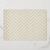 Oerwoud Wild One Foto Real Gold Foil Uitnodiging (Achterkant)