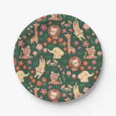 Oerwoud Wilde Baby Dier Tropisch Papier Bord (Voorkant)