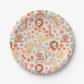 Oerwoud Wilde Baby Dier Tropisch Papier Bord (Voorkant)